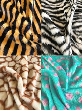 Short Pile Animal Pattern Faux