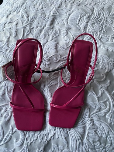 Zara pink high heel sandals - pink,