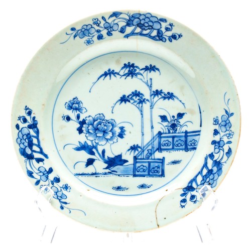 Chinese porcelain plate blue - porcelain,