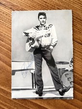 Elvis Presley Autograph B&W photo card. Genuine Authentic with COA. RARE Vintage