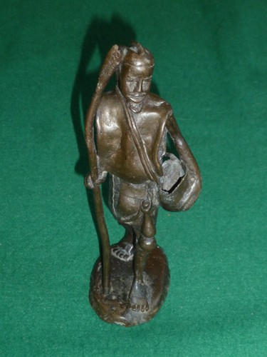 Unusual vintage bronze african - bronze,