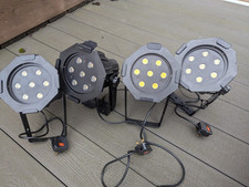  sett of 4 LEDJ Alu Par Compact Stage Lights