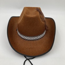 Brown Felt Cowboy Hat Western
