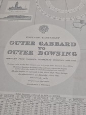 Admiralty Chart 1094 Outer Gabbard to Outer Dowsing England East Coast 1912