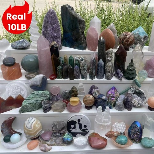 10lb natural crystal bulk lot - 10lb,