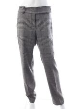 Ermanno Scervino Prince of Wales Check Wool-Blend Trousers / Black/White