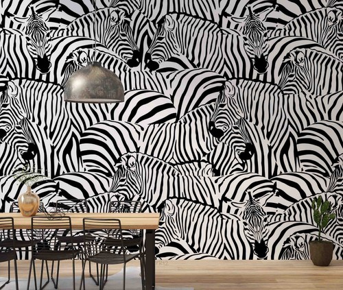 Zebra pattern self adhesive - 3d, self-adhesive