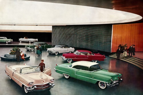 1956 cadillac lineup - 1956,