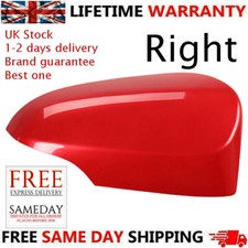 RED DOOR WING MIRROR COVER CAP RIGHT DRIVERS SIDE FOR TOYOTA YARIS 2012-2020