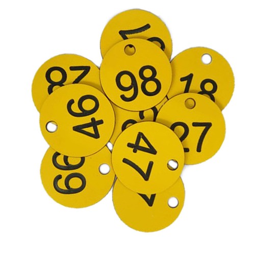 100pcs protable numbered tag - 100pcs,