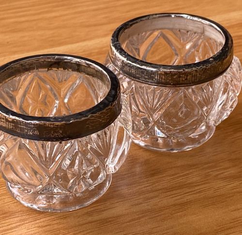 Pair antique sterling - of,