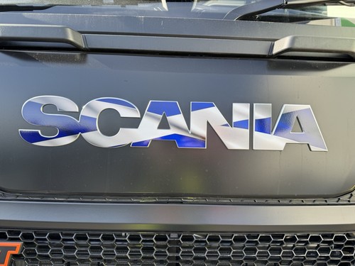 Scania cab front badge - front,