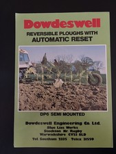 DOWDSWELL DP6 PLOUGH BROCHURE COUNTY TRACTOR LEAFLET 1174, 70s FARM IMPLEMENT