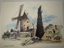 vintage Postcard, Le Moulin De