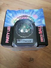 Bluetooth Nano Cube Speaker, Wireless, LED Disco Ball With Karaoke Input