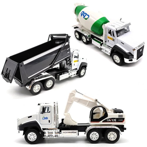 Mixer truck excavator - mixer,