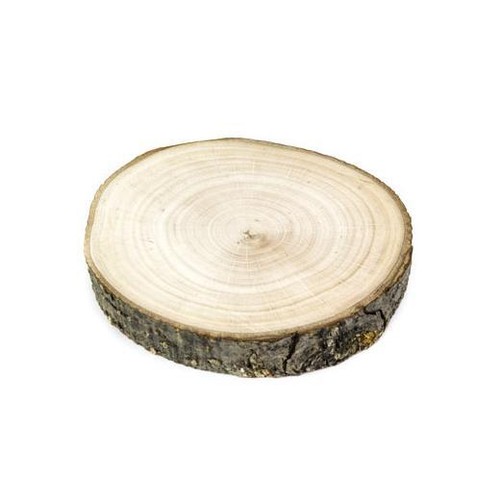 Round paulownia tree bark - round,