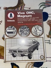 VAUXHALL VIVA OHC, MAGNUM & FIRENZA 1970-1979 AUTOBOOKS WORKSHOP MANUAL VGC