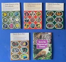 Vintage Jarrold Guides x5 Wild Flowers Butterflies Birds Great condition 1976