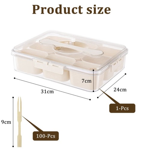 Divided serving tray snack box - serving,