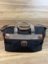 ANTLER Vintage Weekend Overnight Cabin Bag Black Brown Canvas  VGC