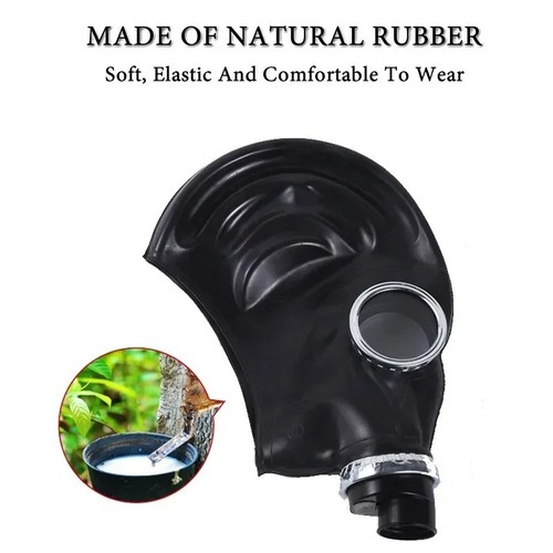 Latex gas mask cosplay - gas,