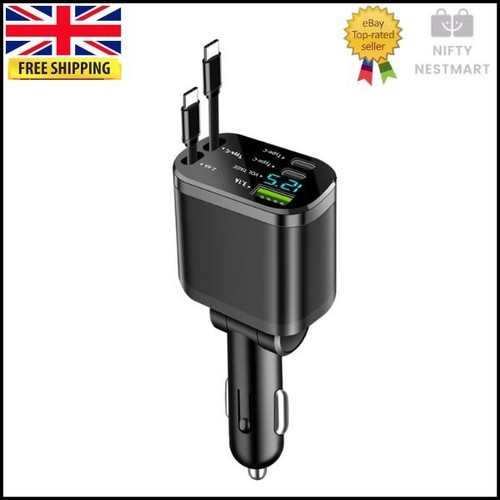 Retractable car charger - car,