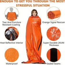 Portable Emergency Survival Sleeping Bag Mylar Thermal Bivvy Sack Camping Gear