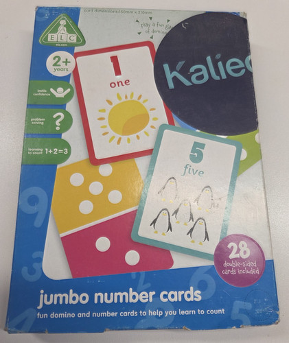 Elc jumbo number cards - jumbo,