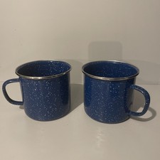 Set of 2 Vintage Blue White