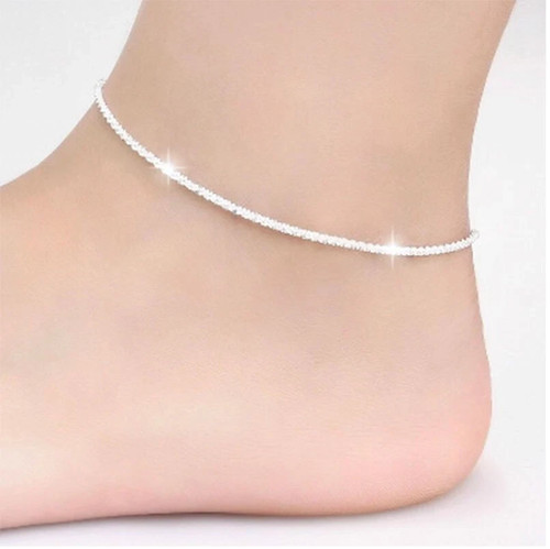 Silver ankle bracelet women - bracelet,