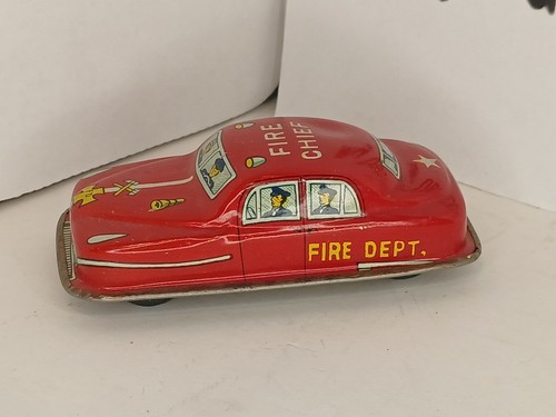 Vintage tin toy japan fire - vintage,