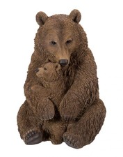 Brown bear mother baby zoo - &,