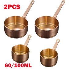 2x Bronze Mini Pot Frying