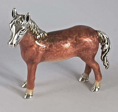 Saturno sterling silver enamel - silver,