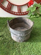 Vintage Galvanised Paint Kettle T222