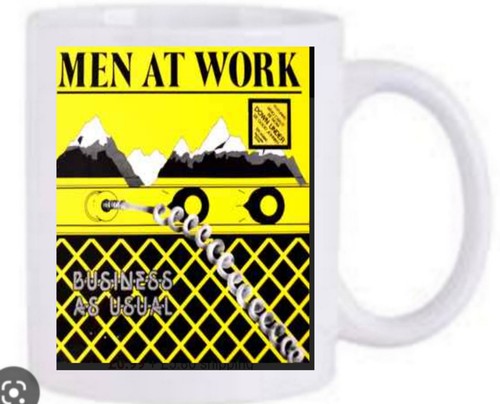 Men work business - at, as