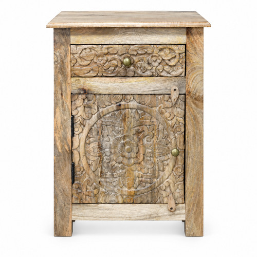 Carved mango wood - carved,
