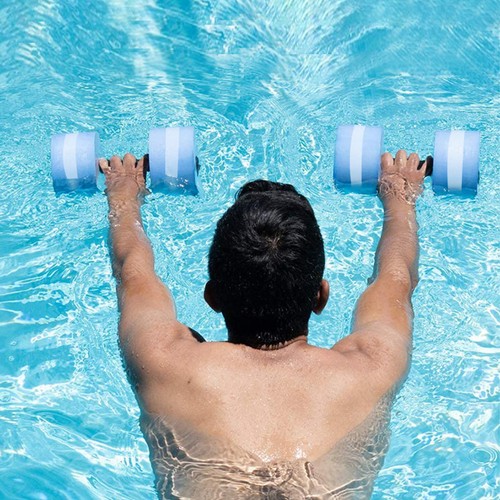 Water aerobics dumbbells - water,