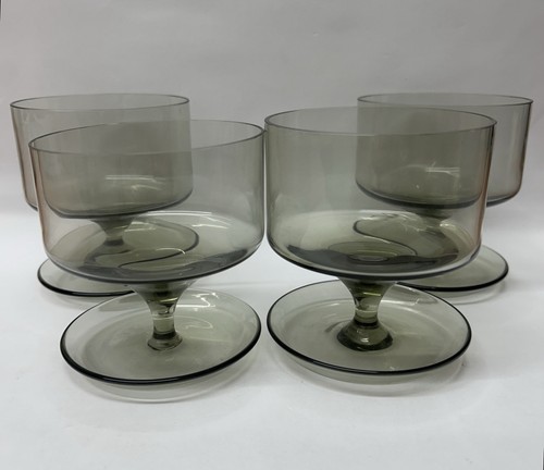 Set vintage glass dessert - set, 4