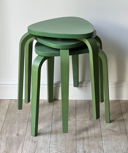 Green ikea kyrre stools - x,