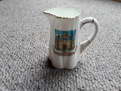 Shelley crested china milk - crested, jug