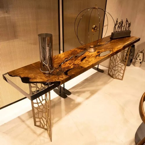 Walnut live edge - edge, console