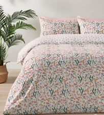 NEW COTTAGE DITSY FLOWER FLORAL KING SIZE DUVET SET QUILT COVER REVERSIBLE.