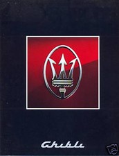 Maserati Ghibli (Biturbo type) multi-language full colour sales brochure