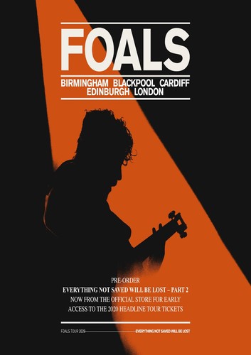 Foals tour 2020 a4 print - foals,
