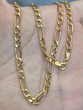 9ct Gold hallmarked figaro 18 inch 4mm chain