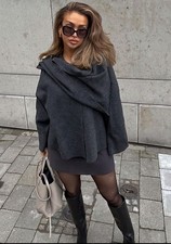 ZARA NEW SHAWL COLLAR KNIT