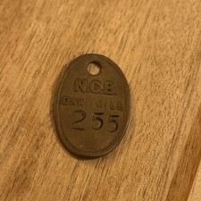 Daw Mill Colliery Pit Check Tally Token marked NCB Daw Mill