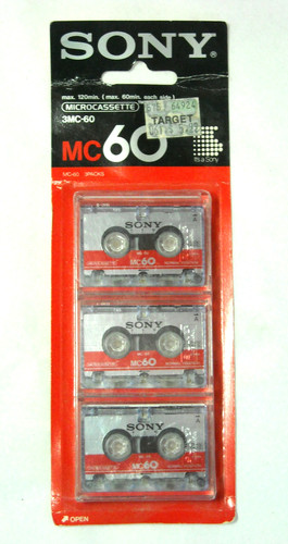 Sony microcassette 3 - sony, mc-60
